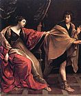 Joseph Canvas Paintings - Joseph and Potiphars' Wife